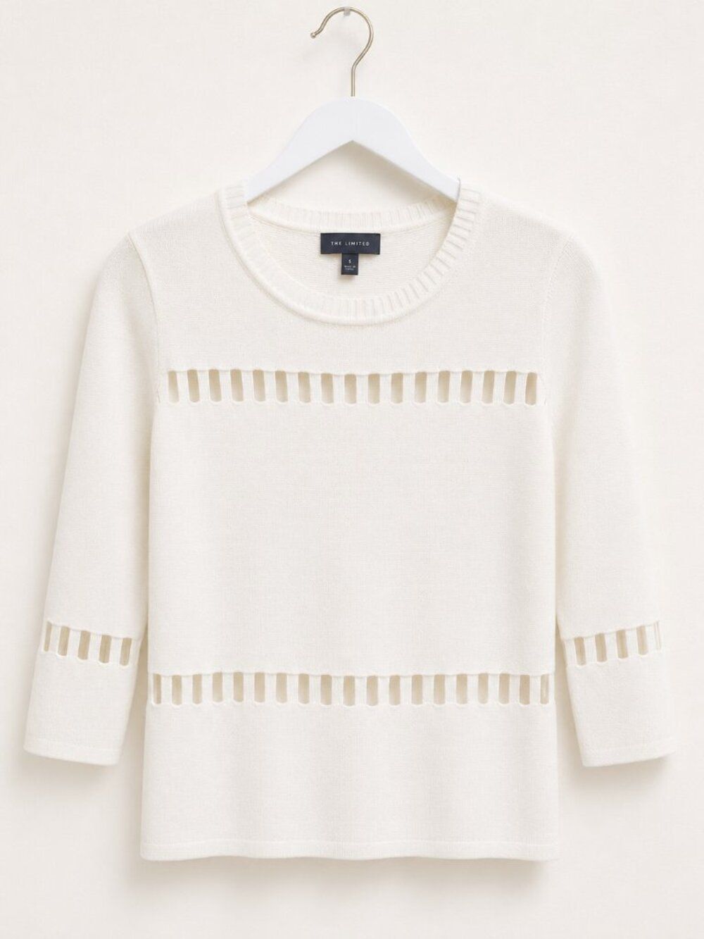 The Limited Ivory Cutout Knit Sweater – Legacy Piece / Size S 🤍✨